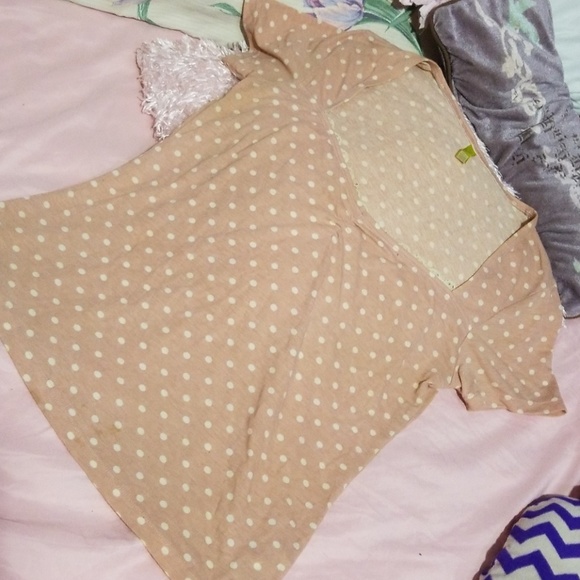 CY.Zone Tops - Peach cute blouse